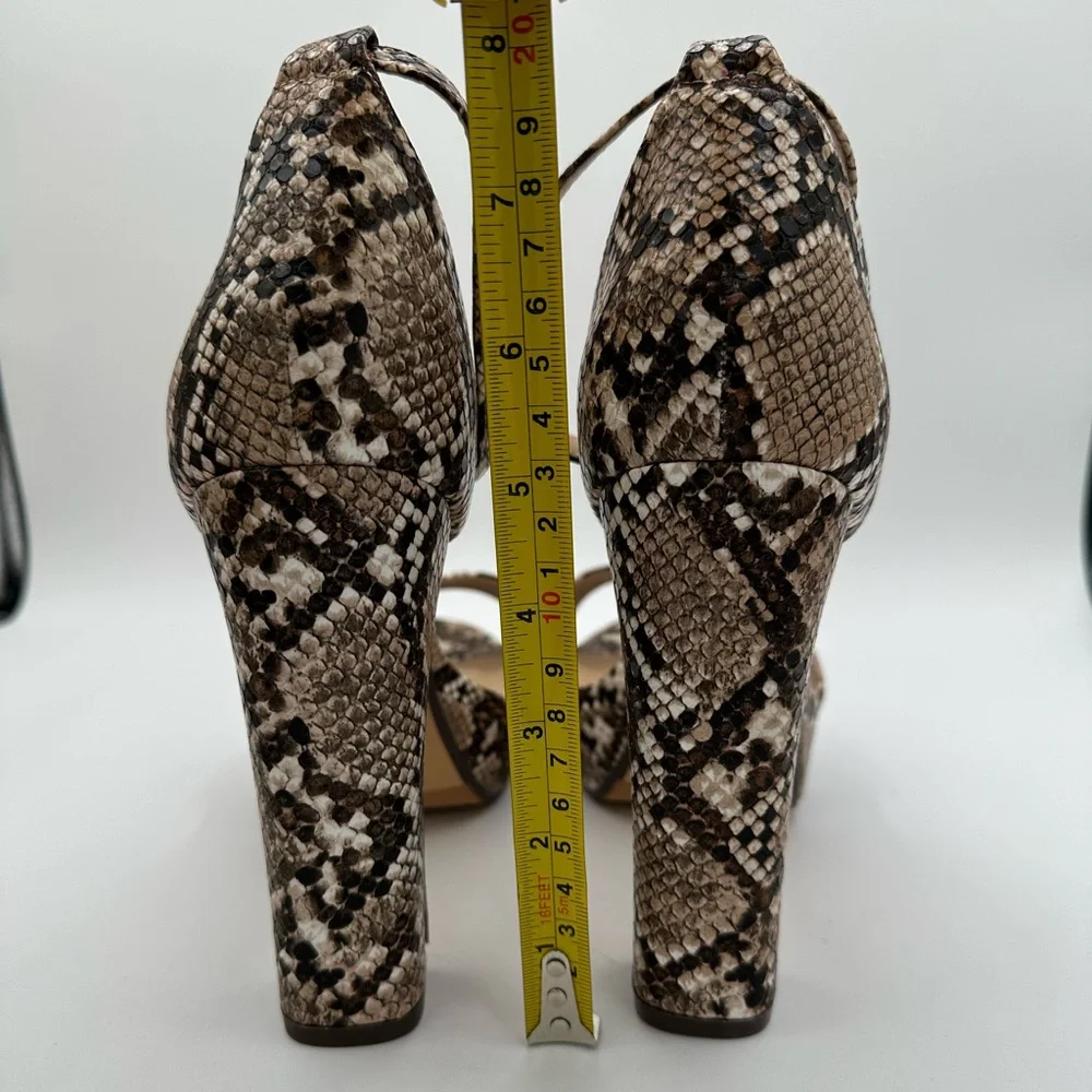 NASTY GAL Hiss & Tell Faux Leather Snakeprint Platform Heels NWOT | Size 7